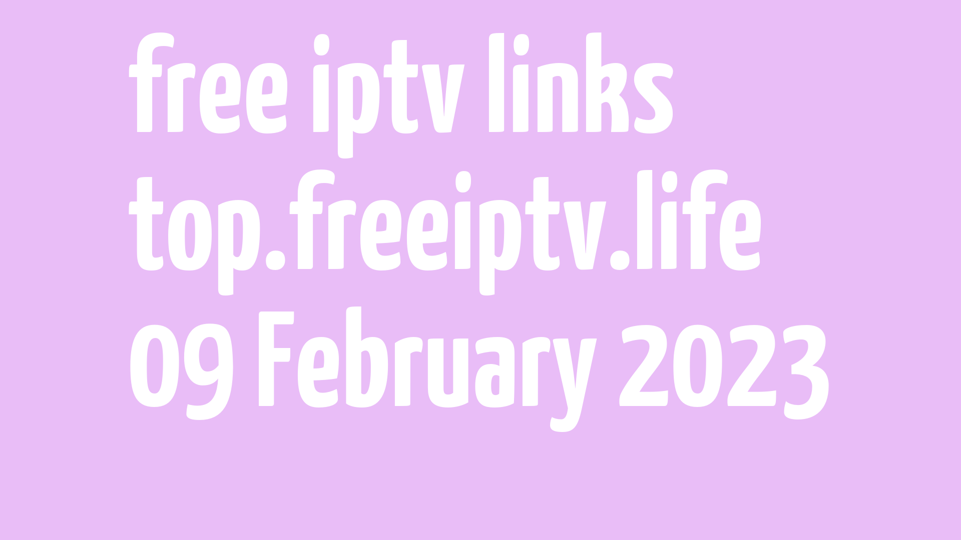 free iptv links 080223
